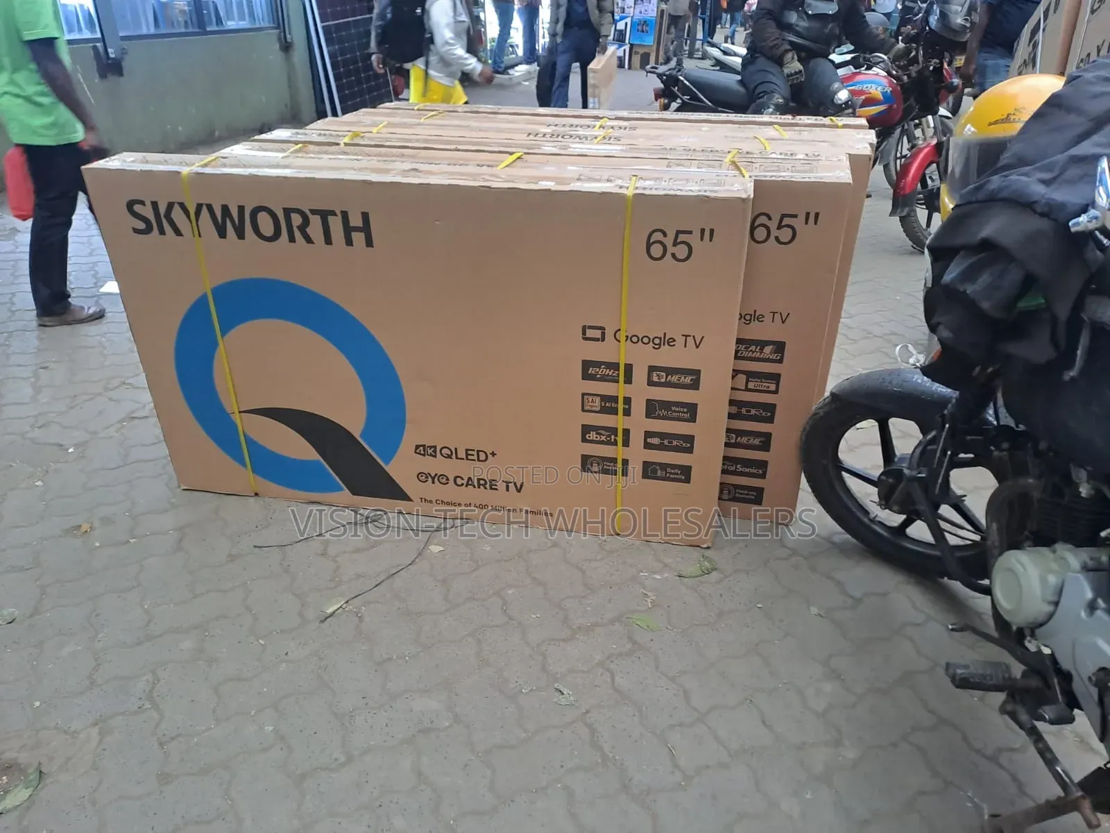 Skyworth 65 Inch QLED UHD 4K Google TV ,:"*