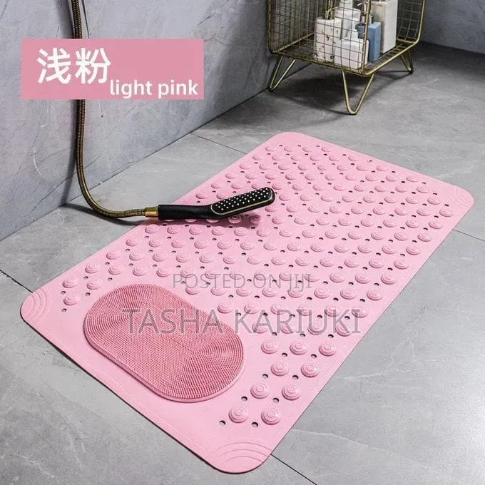 Bathroom Mat With Foot Scrub Pad Pa