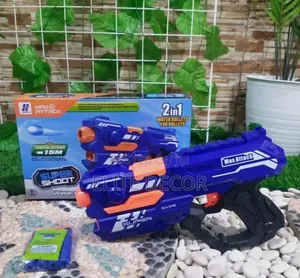 Blue Soft Shooting Gun – Toy Blaster for Kids