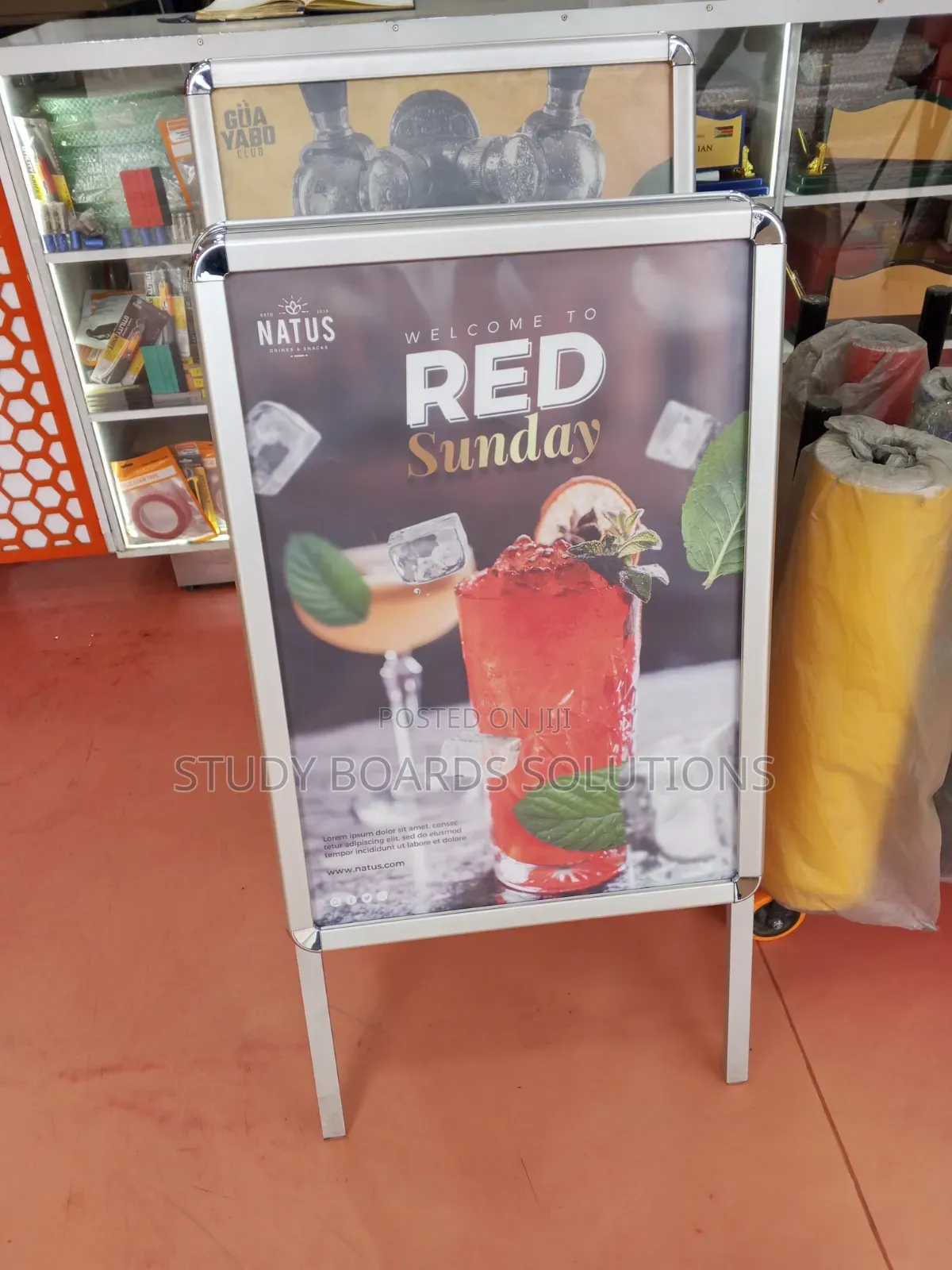 Silver Aluminium Snap-Frame a-Board Stand– Professional & Portable