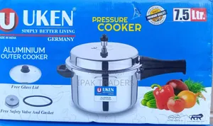 ☑ Uken Manual Pressure Cooker 
 7.5l
☑ an Extra Glass Lid