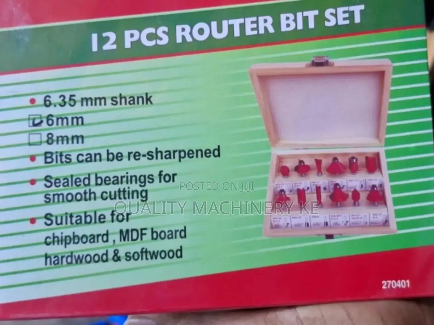 Durable High Precision Router Bit 18mm 12pcs