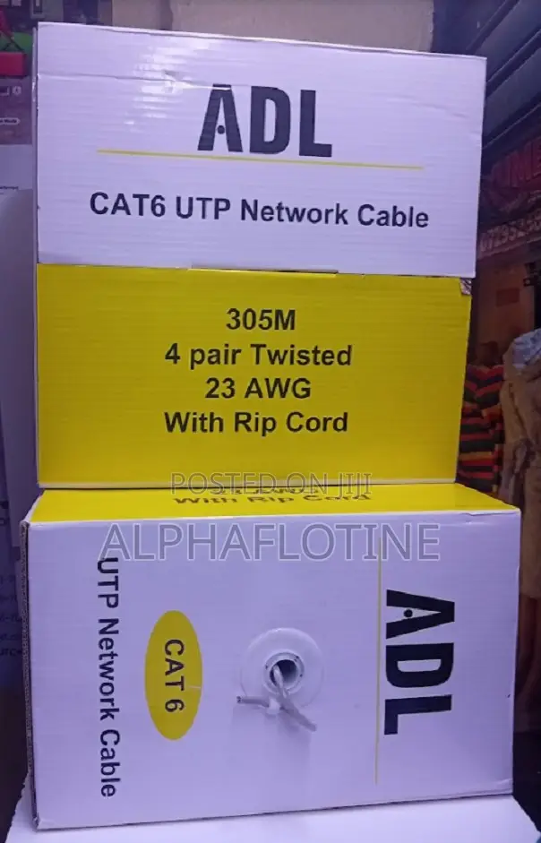 ADL CAT6 UTP Cable High-Performance Ethernet Cable