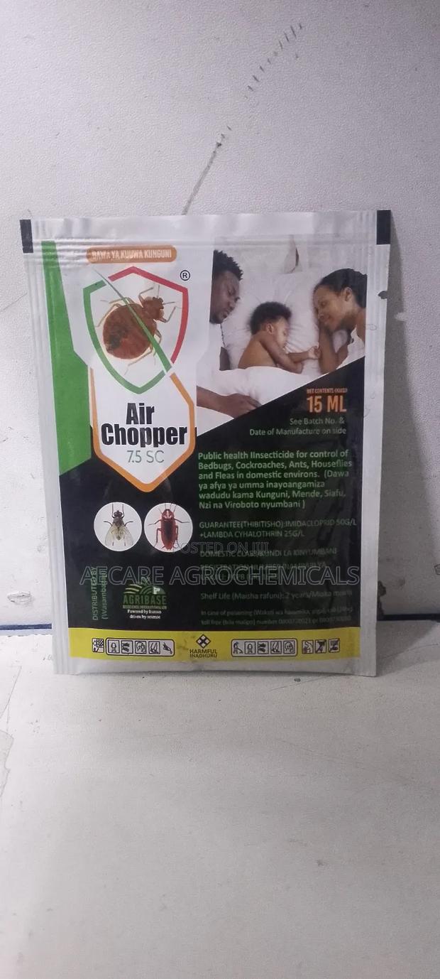 Air Chopper 7.5% Sc Pesticide 15ml, 30ml, 45ml, 100ml and 1litre