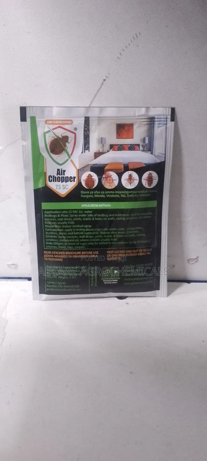Air Chopper 7.5% Sc Pesticide 15ml, 30ml, 45ml, 100ml and 1litre
