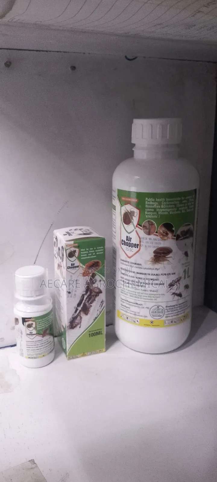 Air Chopper 7.5% Sc Pesticide 15ml, 30ml, 45ml, 100ml and 1litre