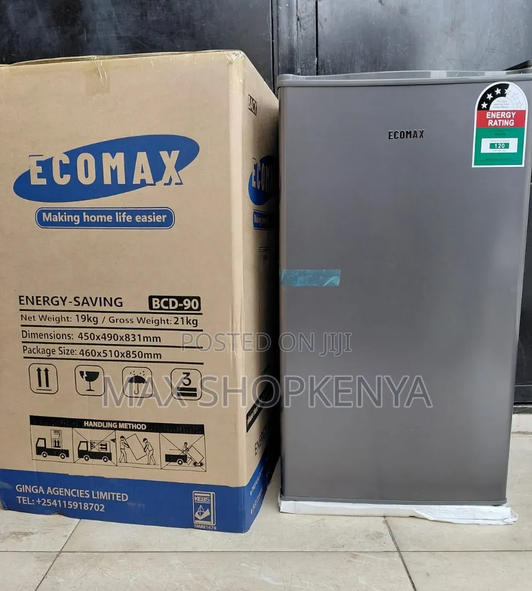 Ecomax 90L Compact Single Door Fridge With Free Guard