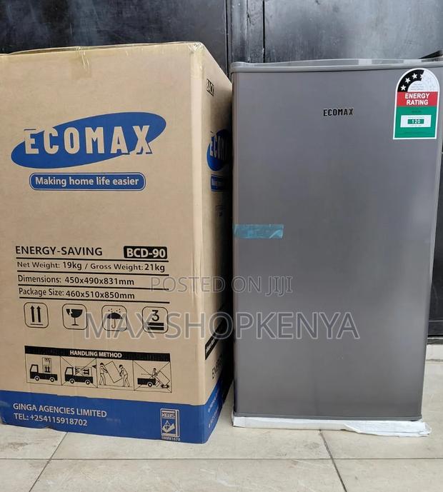 Ecomax 90L Compact Single Door Fridge With Free Guard