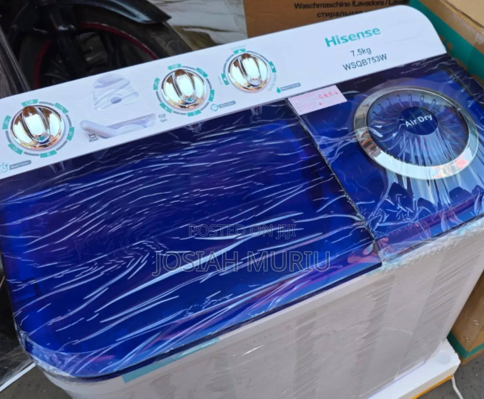 Hisense 7.5KG Twin Tub Washing Machine – Easy & Fast Laundry