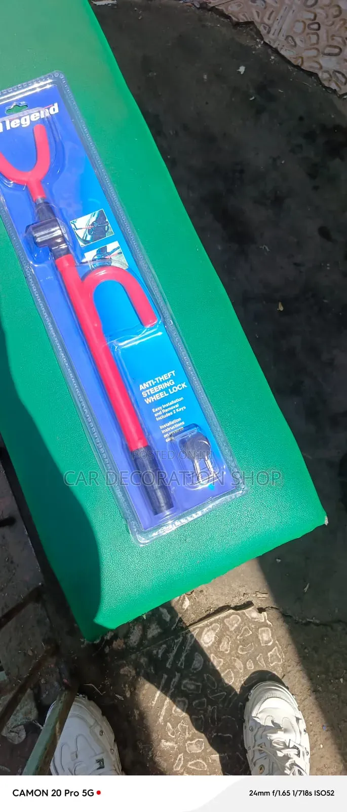 Antitheft Mechanical Security Device Steering Wheel Lock
