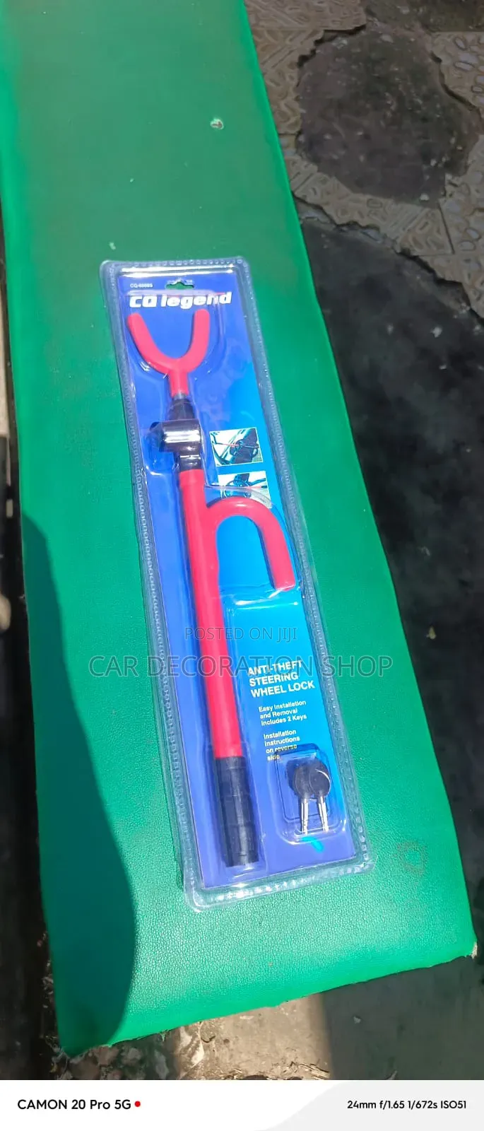Security Universaladjustable Steering Lock Prevent Unauthorized Turnin