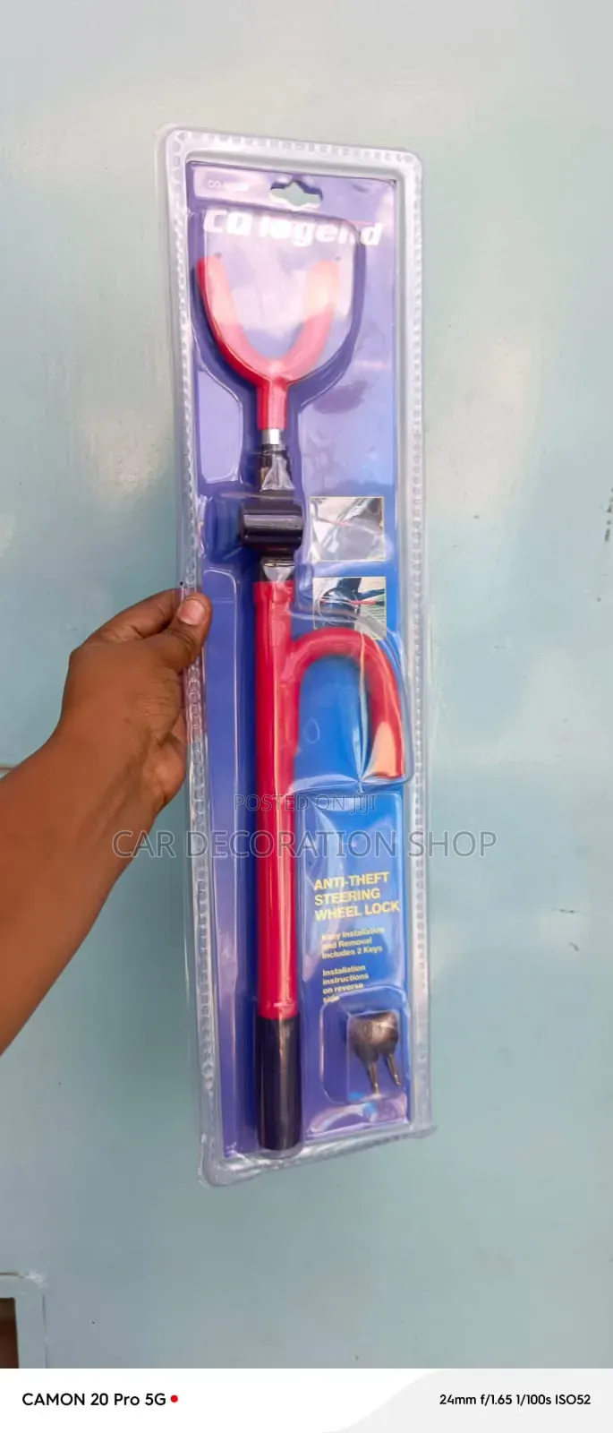 Adjustable Extendable to Fit Steering Wheel Lock