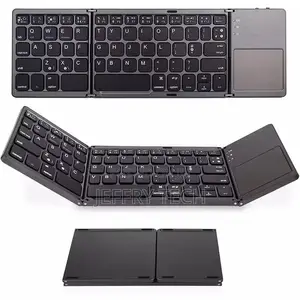 Slim Portable Rechargeable Foldable Bluetooth Keyboard and Mouse Combo