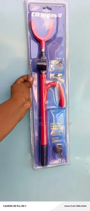 Steering Wheel Lock Built From Hardened Steel to Resist Cutting