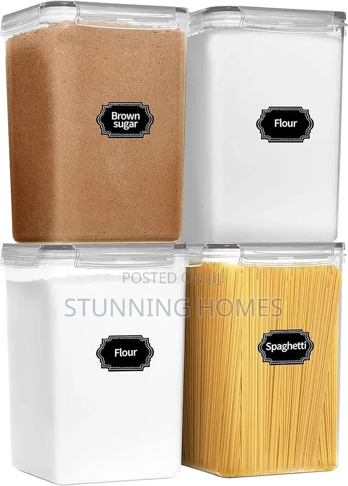 4pcs Airtight Cereal Jars