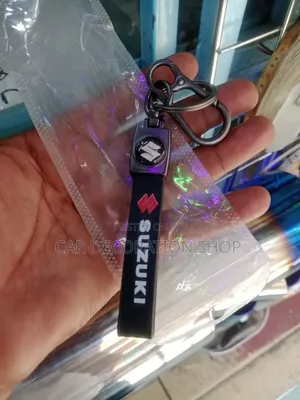 Suzuki Key Chain With Durable Leather Strap Hook Clip