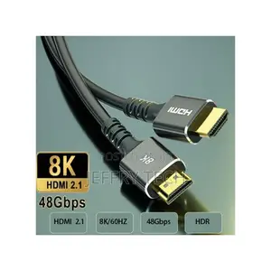 HDMI 2.1 8K 60Hz Cable - 2M 48Gbps - Black