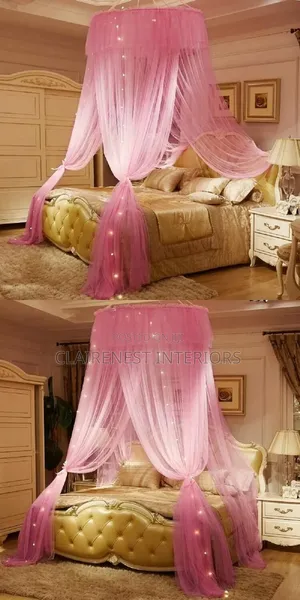 Rest More, Worry Less, Bed Round Mosquito Net