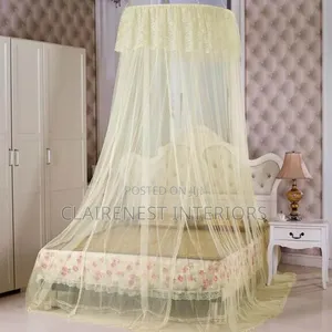 Rest More, Worry Less, Bed Round Mosquito Net