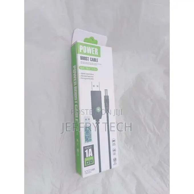 USB Power Boost Cable (5V to 9V / 12V DC Converter)