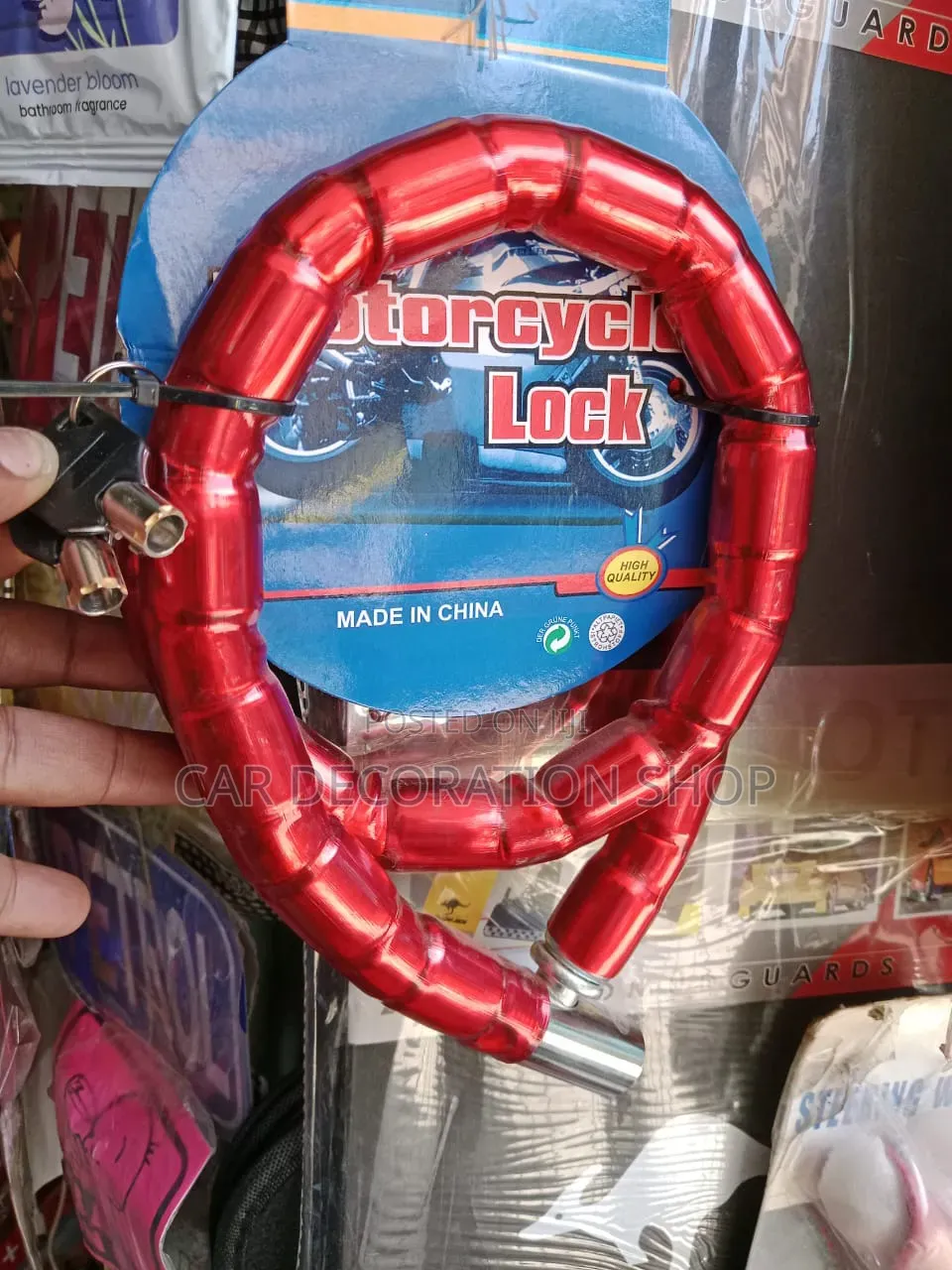 Heavy Duty Armored Cable Lock With Thick Braided Steel Internal Cable