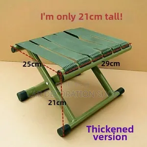 Green Compact Foldable Portable Camping Fishing Canvas Seat