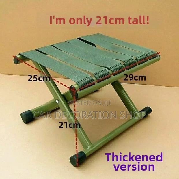 Green Compact Foldable Portable Camping Fishing Canvas Seat
