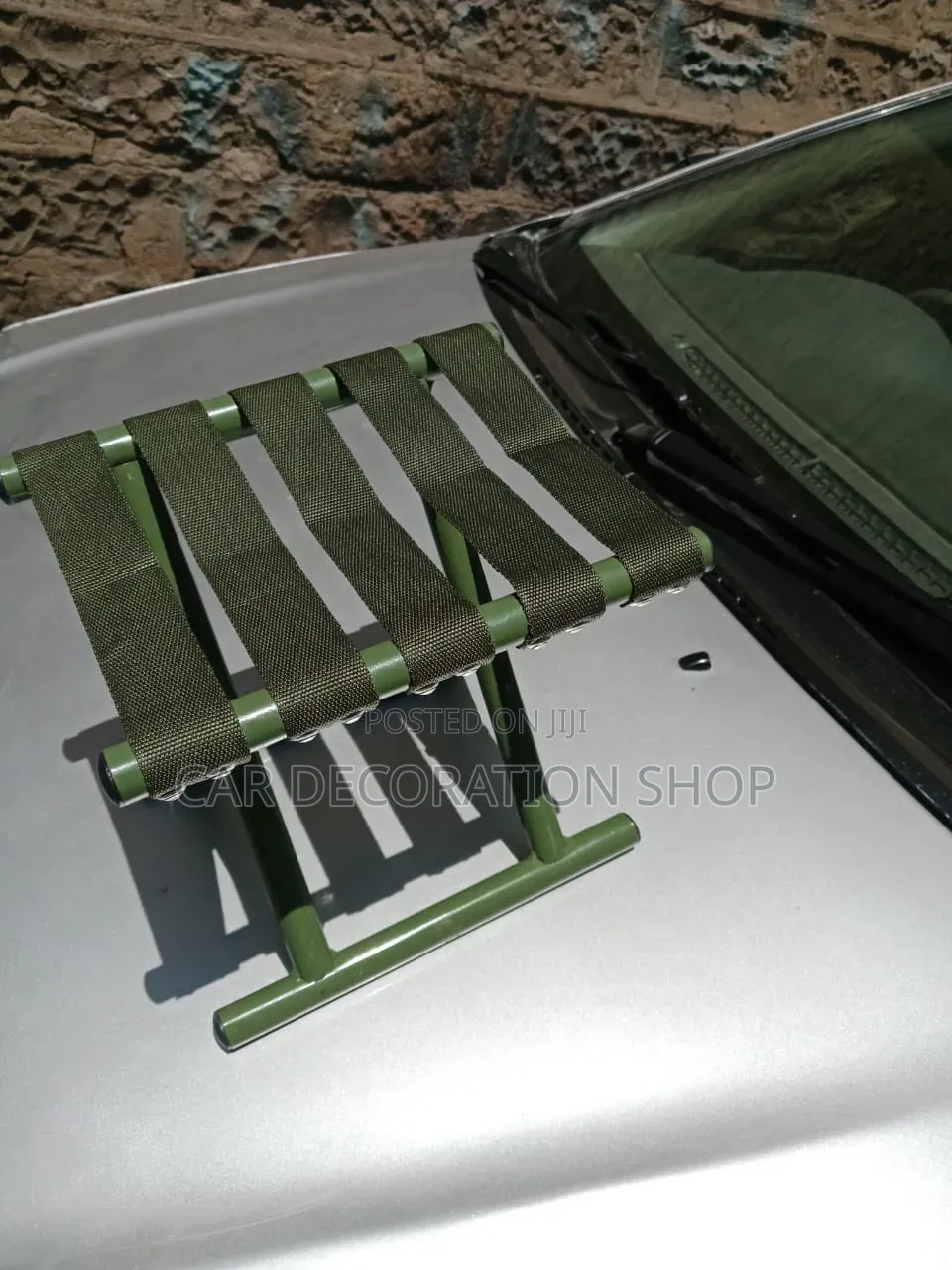 Green Compact Foldable Portable Camping Fishing Canvas Seat