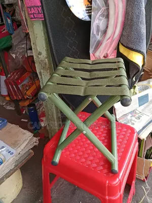 Mini Camping Stool With Nylon Canvas Webbing Seat