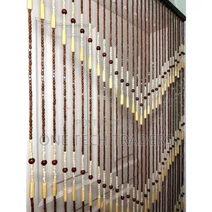 Salon/Kinyozi Curtain Wooden Beads 100cm by 180cm