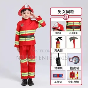 Professional Children Fireman Cosplay Costume*