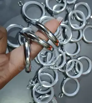 Black and Silver Drippery Rings With Plastic Lining