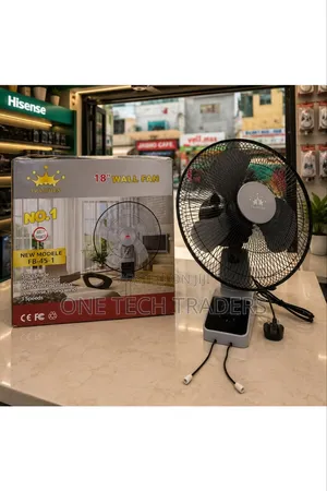 Prandtex 18" Wall Fan With Remote – Powerful Airflow, 3-Speed