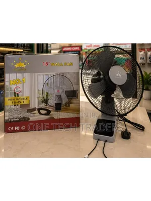 Prandtex 18" Wall Fan With Remote – Powerful Airflow, 3-Speed