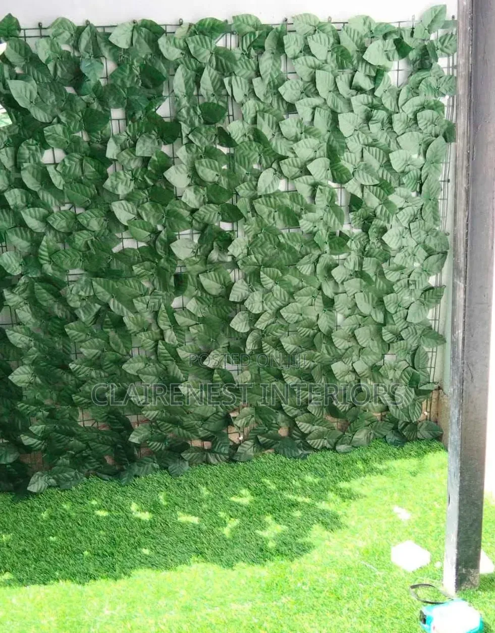 Cable Ties Tied Artificial Balcony Privacy Fence