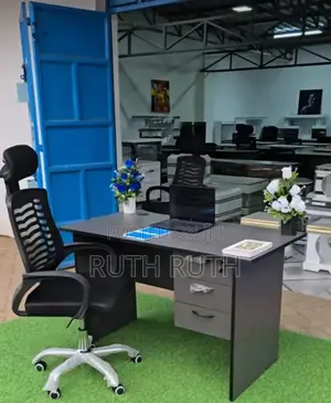 Office Desk With Headrest Chair Set