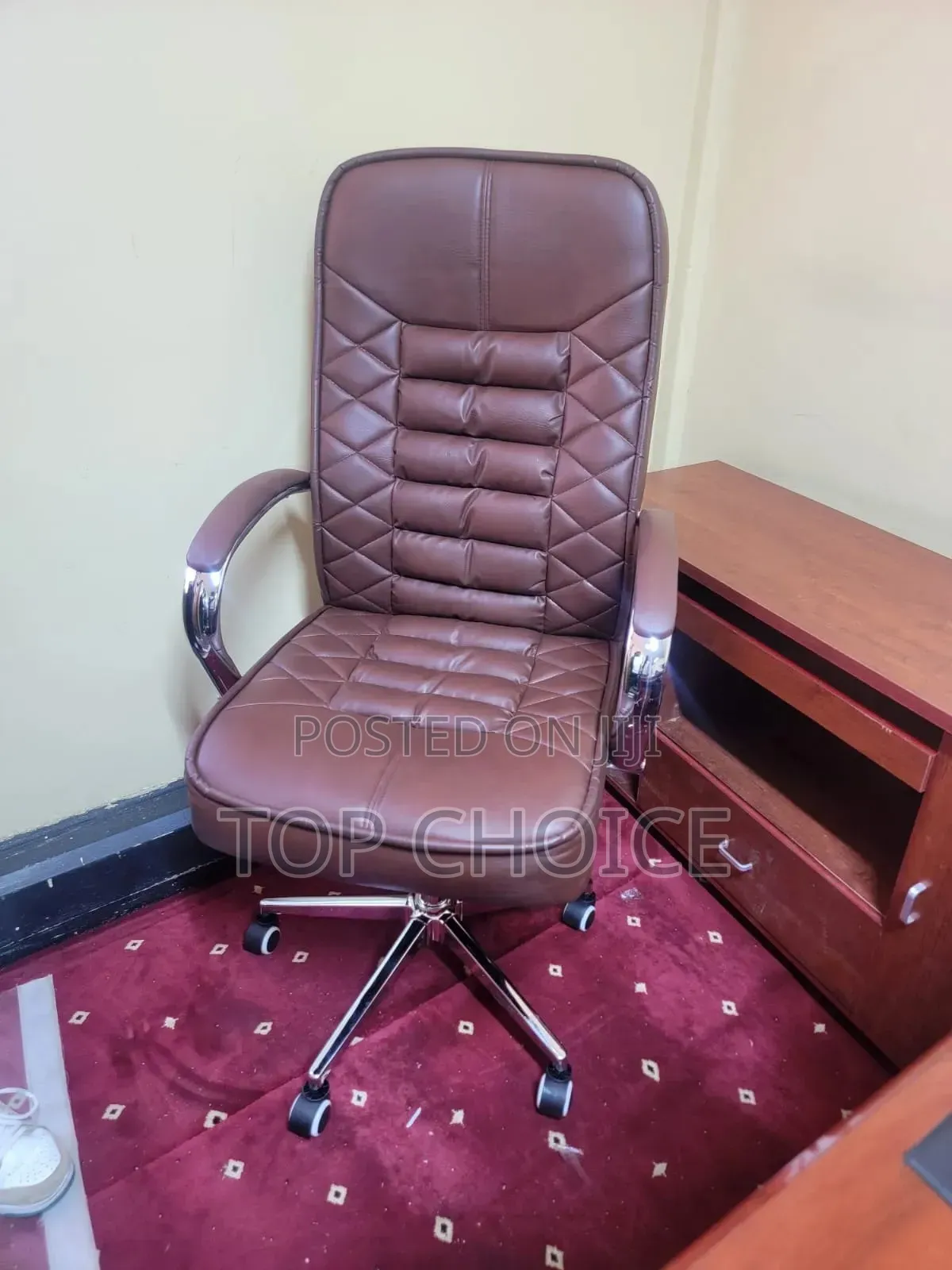 Brown Leather Office Chair