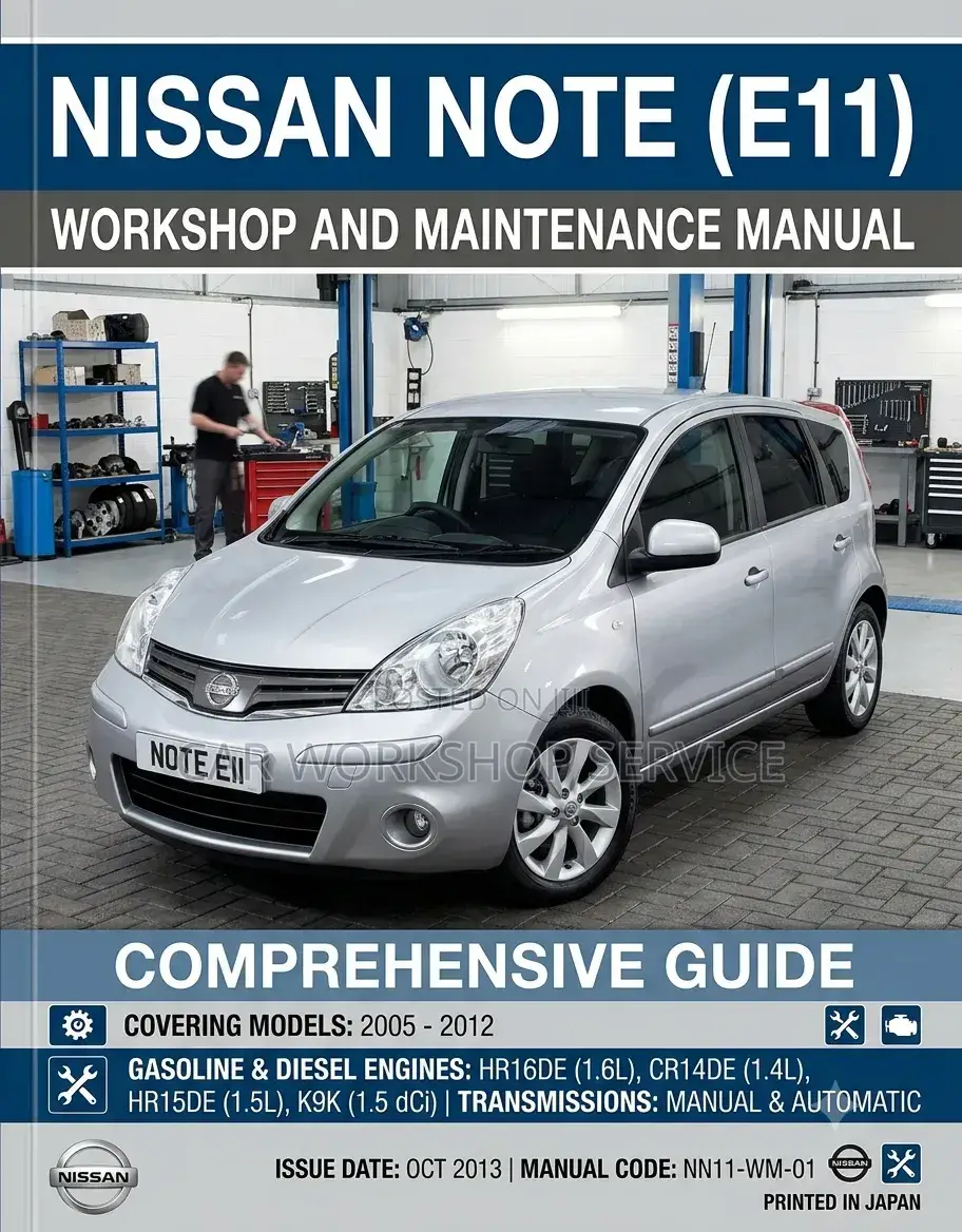 Nissan Note E11: Workshop/Service Manual. Cr14de, Hr14de, Hr16de