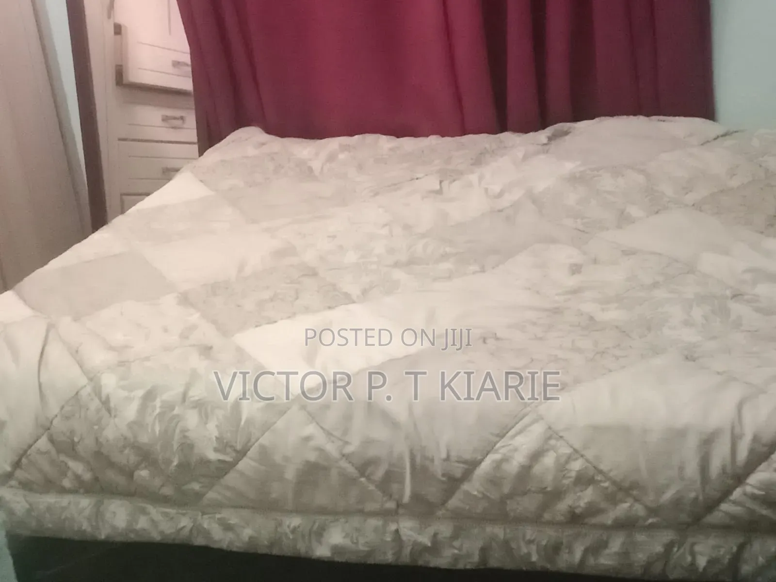 Bed 5by6 Wooden With Matresa