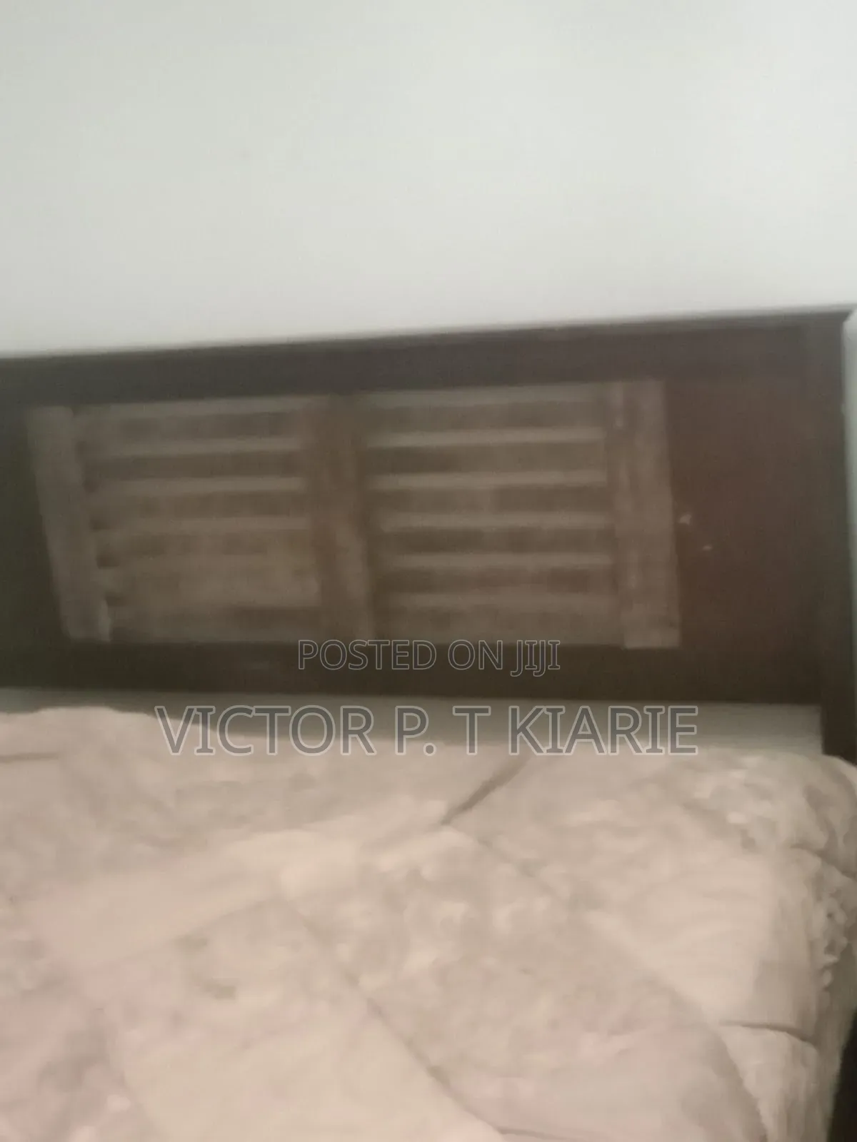 Bed 5by6 Wooden With Matresa