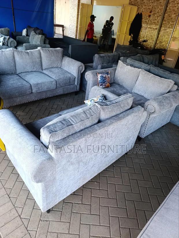 3 + 2 Seater Grey Sofa Set - thumbnail 2