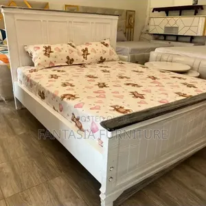 5x6-Foot White Panel Bed