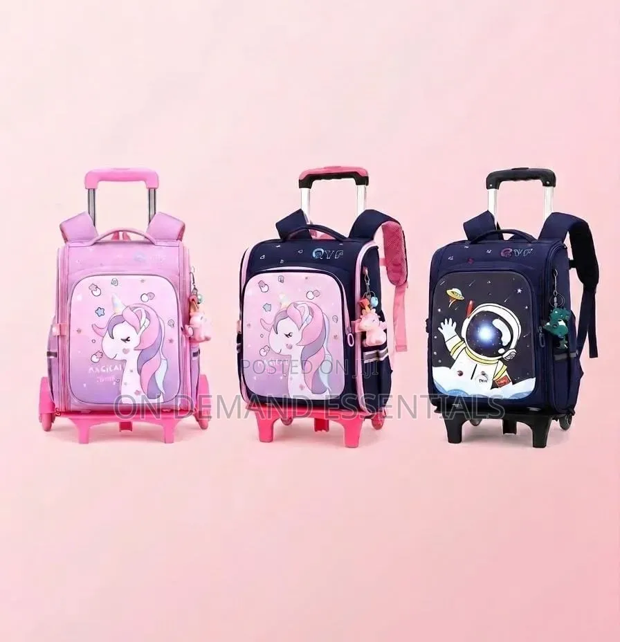 Waterproof Rolling Trolley School Bag