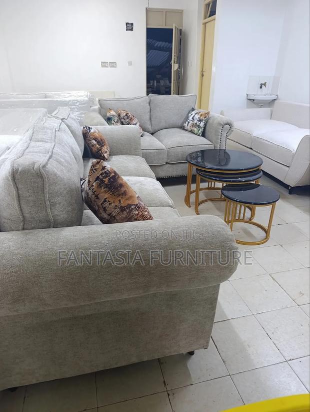 3 + 2 Seater Grey Sofa Set - thumbnail 2