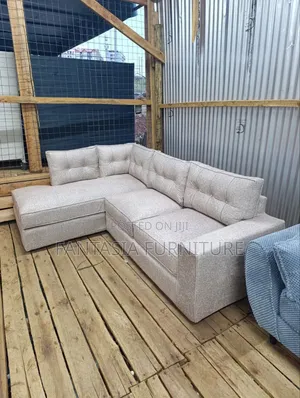 Cream Corner Seat 5-Seater