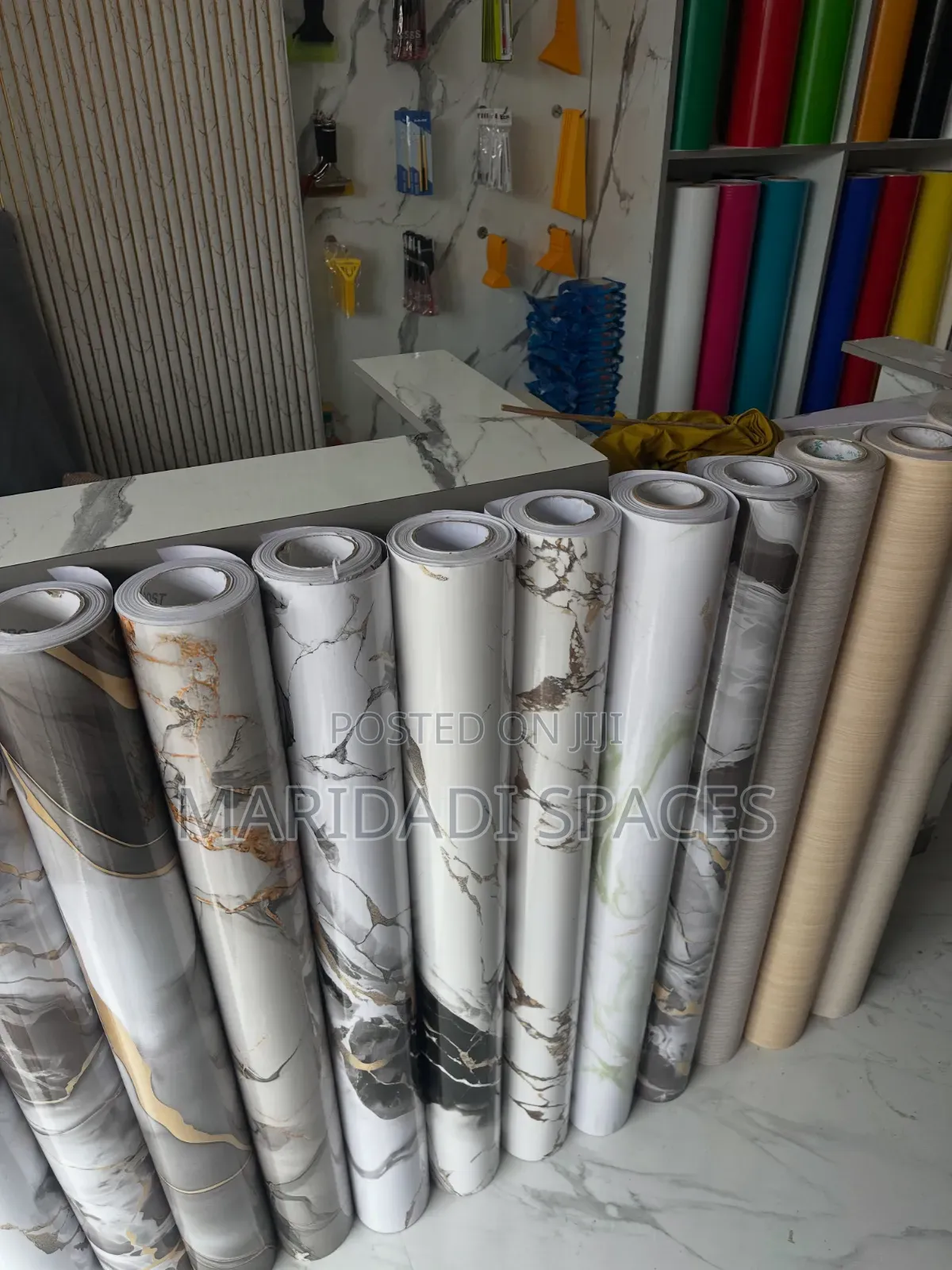Unique UV Marble Stickers Easy to Install