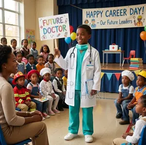 Kids Doctor Costume Set – White Lab Coat & Blue ScrubsChildren's