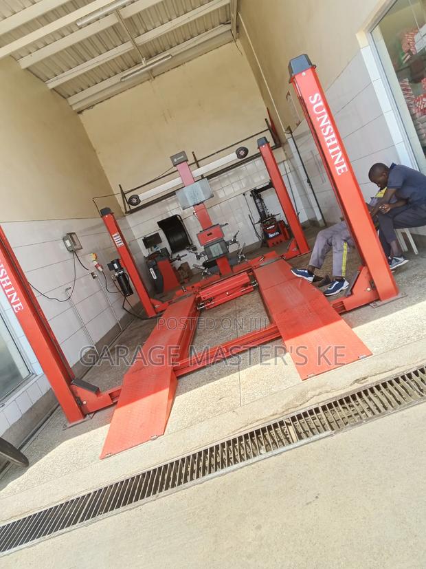 Sunshine Italy 3 D Wheel Alignment Machine Set With 4 Post Lift