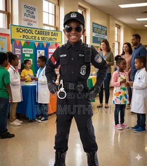 School Career Day Ready: Unisex Kids' Police Uniforms