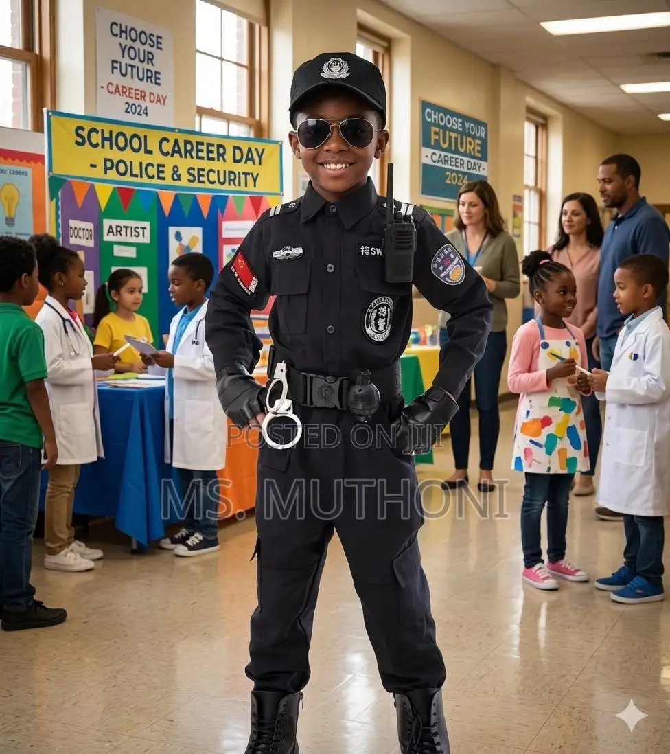 School Career Day Ready: Unisex Kids' Police Uniforms